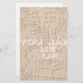 Ik hou van hout dat bruin Hakuna Matata is Briefpapier (Voorkant / Achterkant)