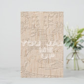 Ik hou van hout dat bruin Hakuna Matata is Briefpapier (Staand voorkant)