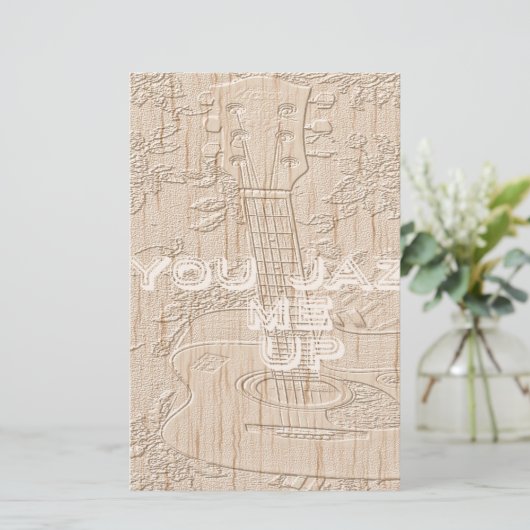 Ik hou van hout dat bruin Hakuna Matata is Briefpapier (Staand voorkant)