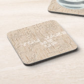 Ik hou van hout dat bruin Hakuna Matata is Drankjes Onderzetter (Linkerzijde)