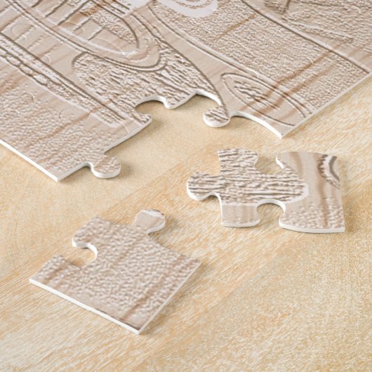 Ik hou van hout dat bruin Hakuna Matata is Legpuzzel (Zijkant)