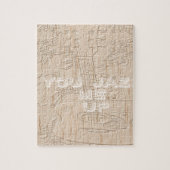 Ik hou van hout dat bruin Hakuna Matata is Legpuzzel (Verticaal)