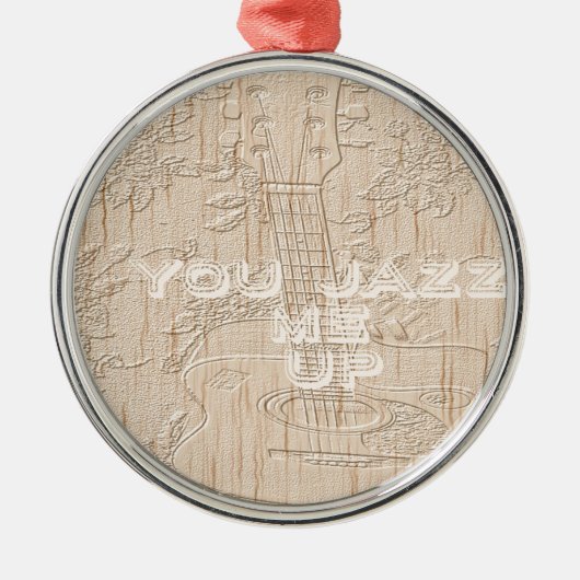 Ik hou van hout dat bruin Hakuna Matata is Metalen Ornament (Voorkant)