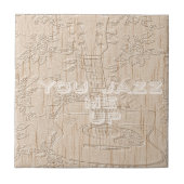 Ik hou van hout dat bruin Hakuna Matata is Tegeltje (Voorkant)