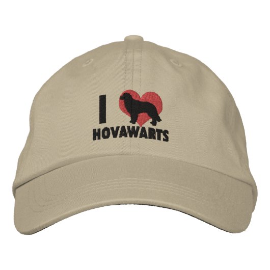 Ik hou van Hovawarts geborduurd Pet (Voorkant)