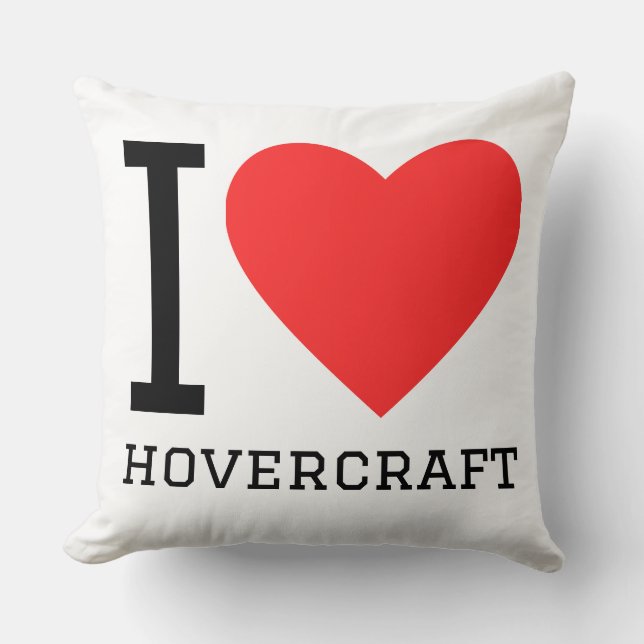 Ik hou van hovercraft  kussen (Voorkant)