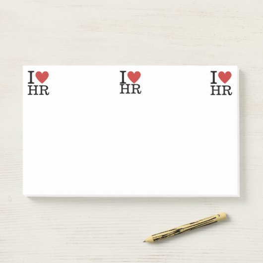 Ik hou ❤️ van HR Post-it Notes - Human Resources D (Op bureau)