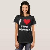 Ik hou van HR Red Heart Human Resources T-shirt (Voorkant volledig)