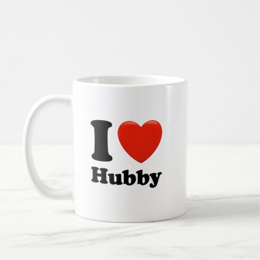 Ik hou van hubby. koffiemok (Links)