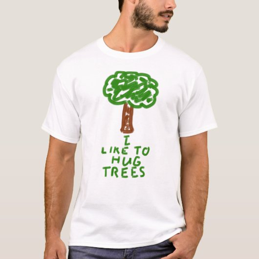 Ik hou van Hug Trees T-shirt (Voorkant)
