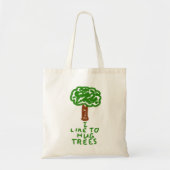 Ik hou van Hug Trees Tote Bag (Voorkant)