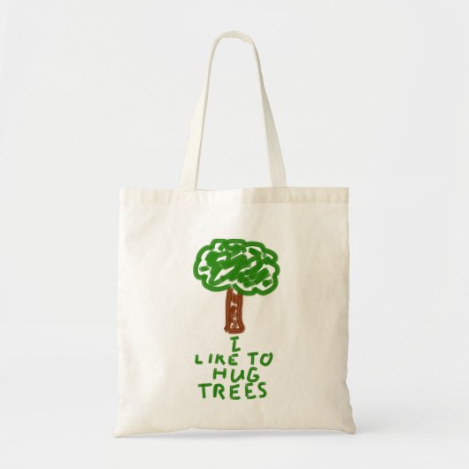 Ik hou van Hug Trees Tote Bag (Voorkant)