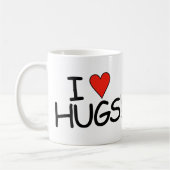 Ik hou van Hugs Mok (Links)