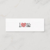 Ik hou van huisdier - Kies achtergrondkleur Mini Visitekaartje (Voorkant)