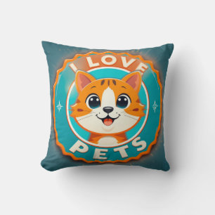 Ik hou van huisdieren knappe kat kussen
