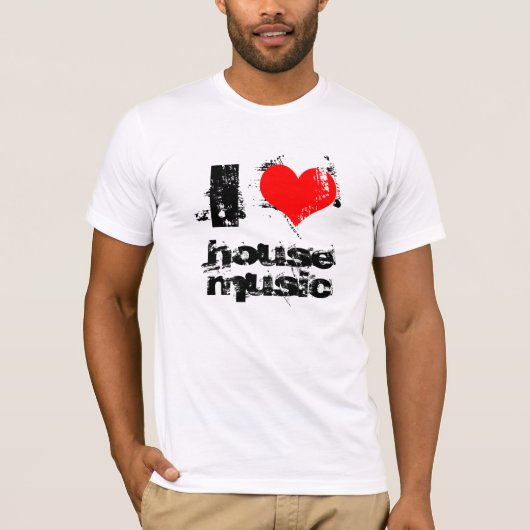 Ik hou van huismuziek t-shirt (Voorkant)
