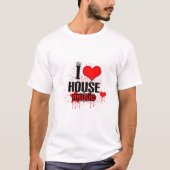 Ik hou van huismuziek t-shirt (Voorkant)