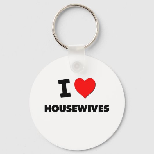 Ik hou van huisvrouwen sleutelhanger (Voorkant)