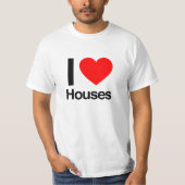 Ik hou van huizen t-shirt (Voorkant)