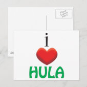 Ik hou van HULA Briefkaart (Voorkant / Achterkant)