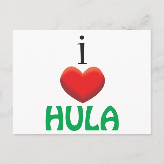 Ik hou van HULA Briefkaart (Voorkant)