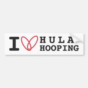 Ik hou van Hula Hooping bumper sticker
