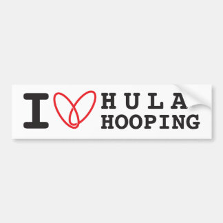 Ik hou van Hula Hooping bumpersticker