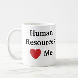 Ik hou van human resources hart me grappigste cita koffiemok