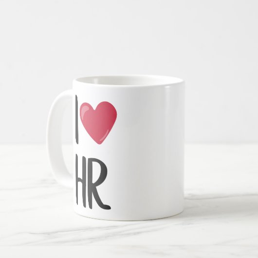 Ik hou van Human Resources HR Koffiemok (Voorkant links)