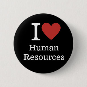 Ik hou ❤️ van Human Resources Pin Button