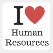 Ik hou ❤️ van Human Resources STICKERS (Voorkant)