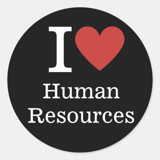 Ik hou ❤️ van Human Resources STICKERS (Voorkant)