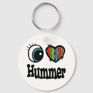 Ik hou van Hummer Sleutelhanger