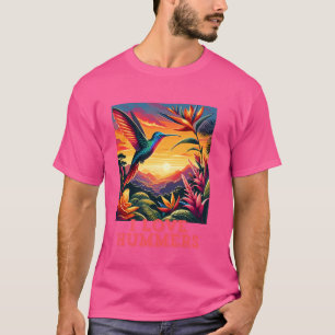 Ik hou van Hummers Colibri Hummingbird  Sunset T-shirt