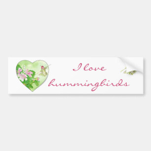Ik hou van Hummingvogels, Collectie van vogels Bumpersticker