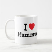 Ik hou van Hummus hart T-Shirt Koffiemok (Links)