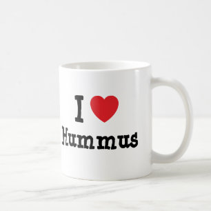 Ik hou van Hummus hart T-Shirt Koffiemok