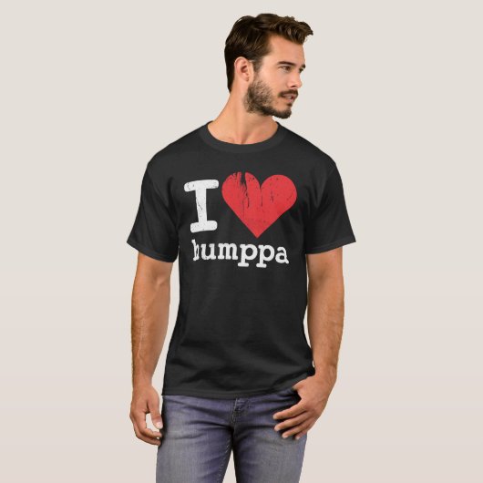 Ik hou van Humppa Basic Dark T-Shirt (Voorkant volledig)