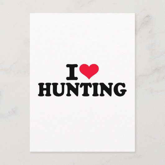 Ik hou van Hunting Briefkaart (Voorkant)