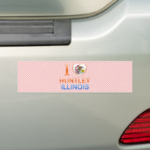 Ik hou van Huntley, IL Bumpersticker (Op auto)