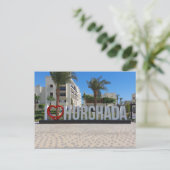 Ik hou van Hurghada Egypt Vacation Souvenir Briefkaart (Staand voorkant)
