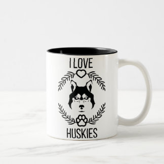 Ik hou van Husky trendy moderne Mok voor hondenlie