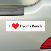 Ik hou van Hyams Beach Bumpersticker (Op auto)