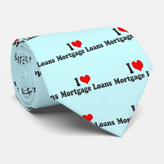 Ik hou van hypotheekleningen stropdas (Opgerold)