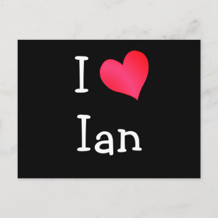 Ik hou van Ian Briefkaart