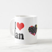 Ik hou van Ian Koffiemok (Voorkant links)
