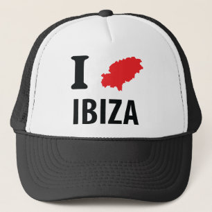 Ik hou van Ibiza contour icon Trucker Pet