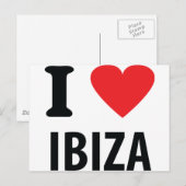 Ik hou van Ibiza icoon Briefkaart (Voorkant / Achterkant)