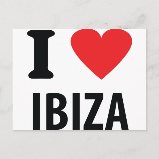 Ik hou van Ibiza icoon Briefkaart (Voorkant)