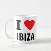 Ik hou van Ibiza icoon Koffiemok (Links)